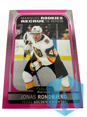 2021-22 O-Pee-Chee Platinum Marquee Rookies MATTE PINK #283 Jonas Rondbjerg